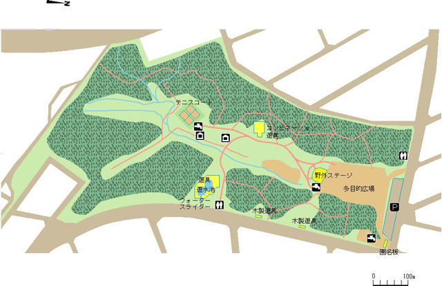 青葉中央公園マップ画像