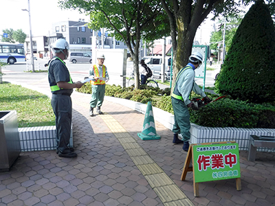 安全・防災活動〈当社の安全パトロール〉